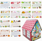 Preview: Diamond Painting Kalender Haus 2026 Wichtel